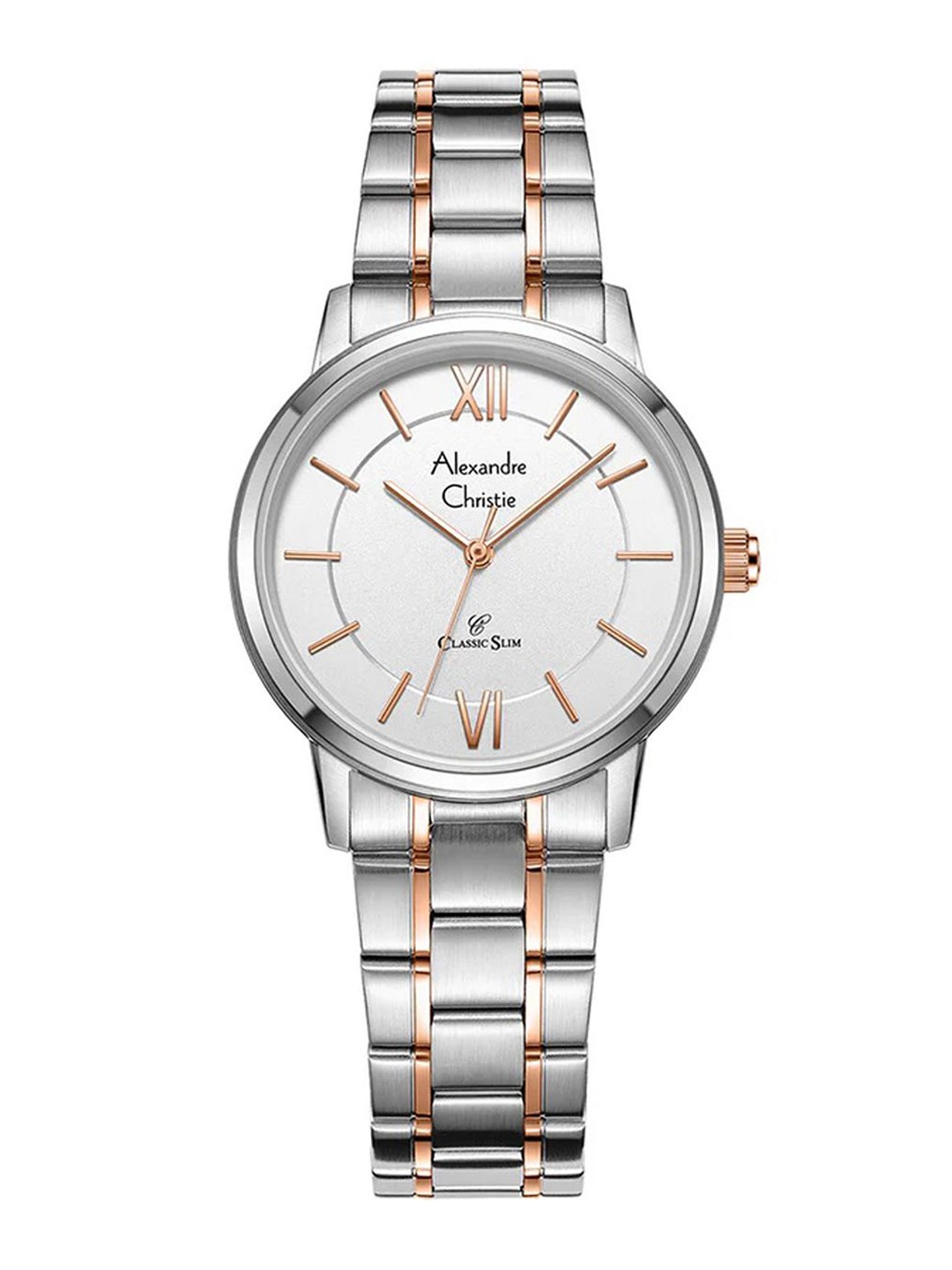 

Alexandre Christie Women Dial & Stainless Steel Straps Analogue Watch 8689LHBTRSL, Silver