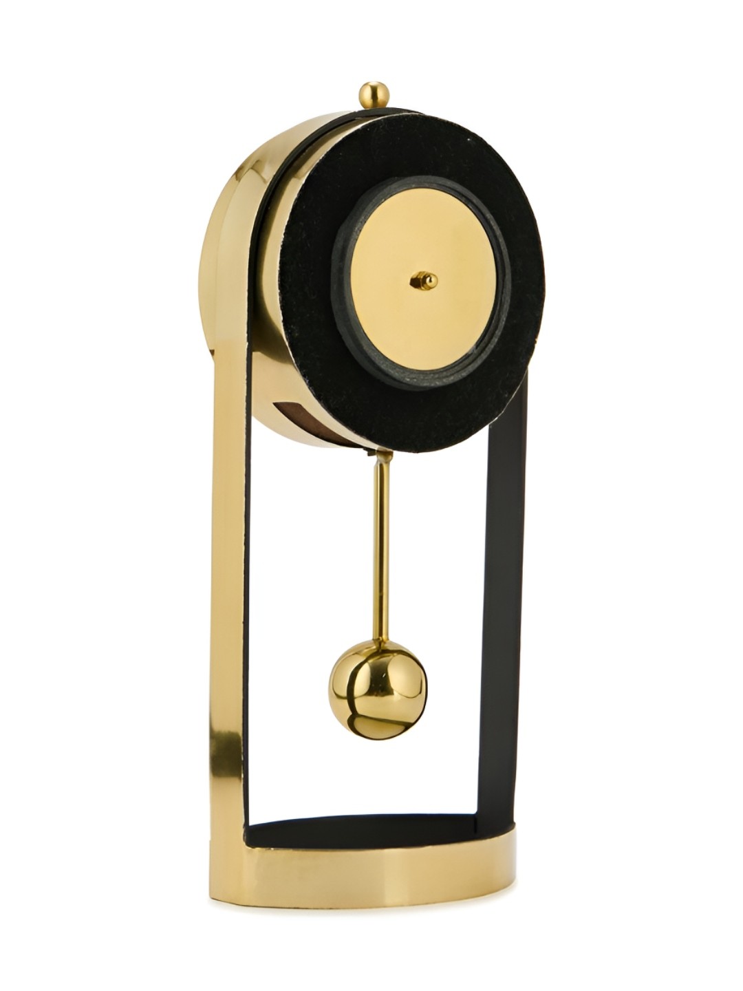 

Fabindia Farsi Gold Toned & Green Analogue Contemporary Table Clock