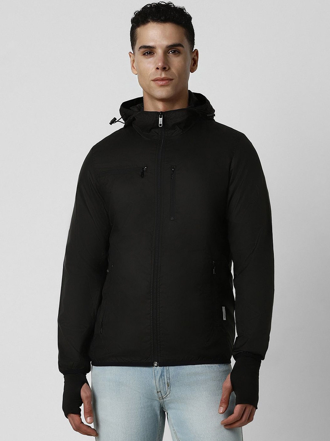 

Van Heusen Sport Men Sporty Stand Collar Casual Jacket, Black