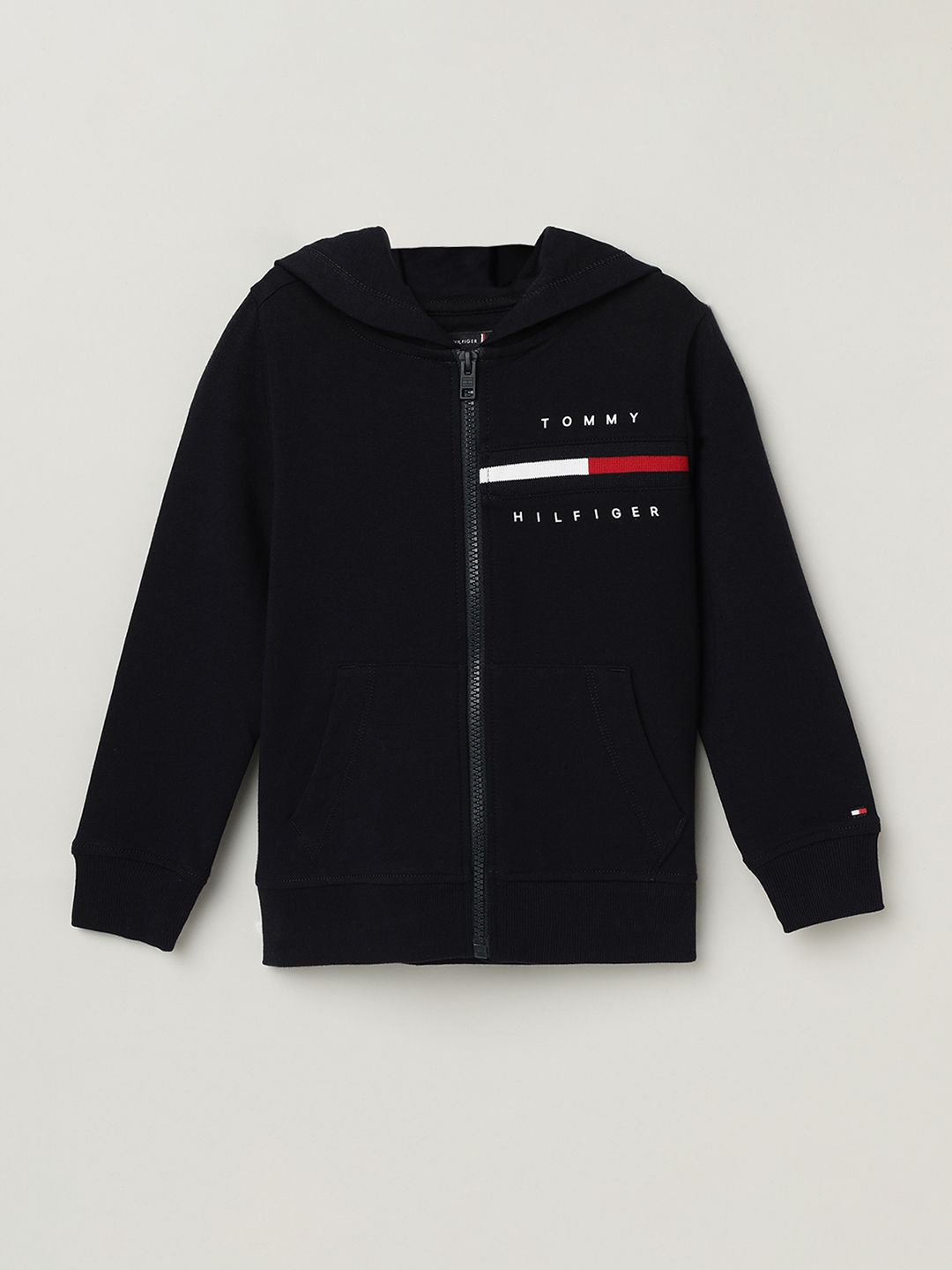 

Tommy Hilfiger Boys Printed Hooded Sweatshirt, Blue