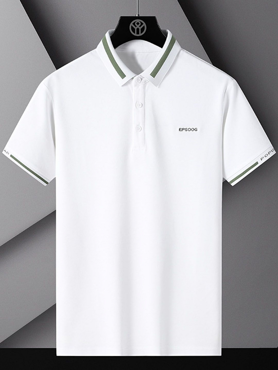 

StyleCast Men Cotton Polo Collar T-shirt, White