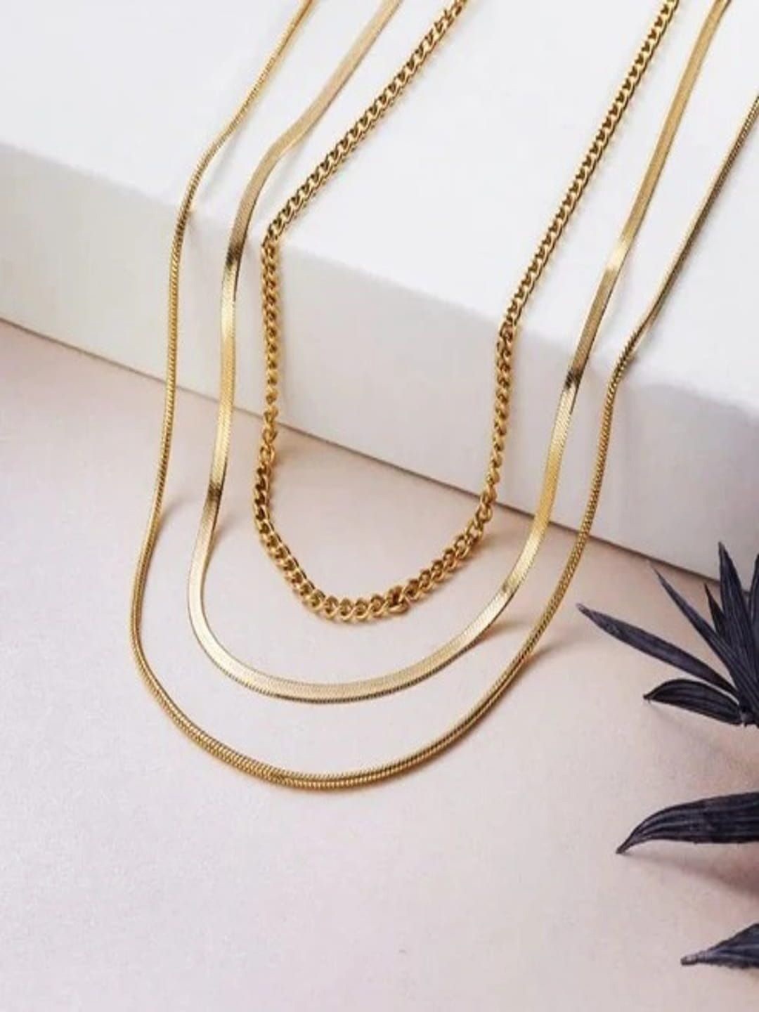 

DIATOMS Gold-Plated Layered Chain