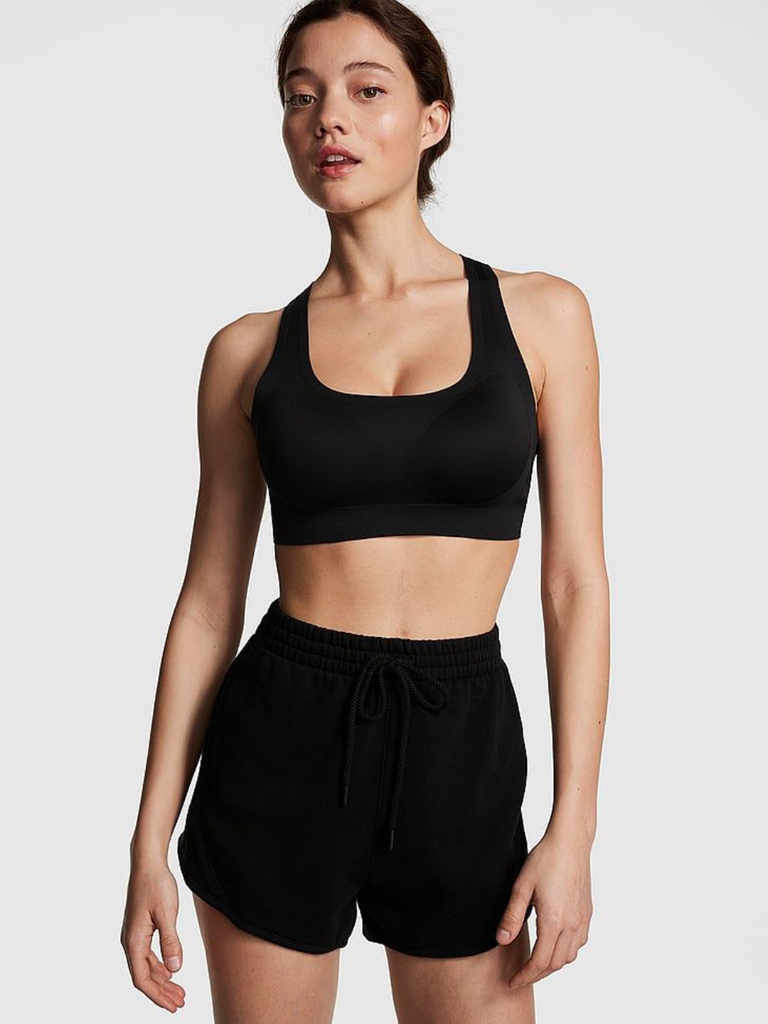 

Victoria's Secret Women High-Rise Training or Gym Sports Shorts, Black