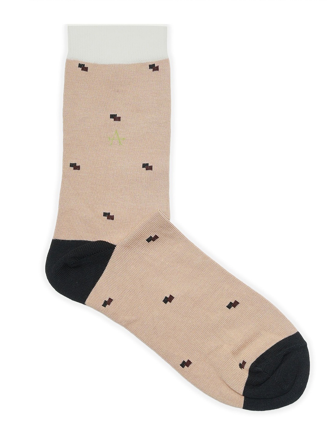 

Arrow Men Patterned Pure Cotton Ankle-Length Socks, Brown