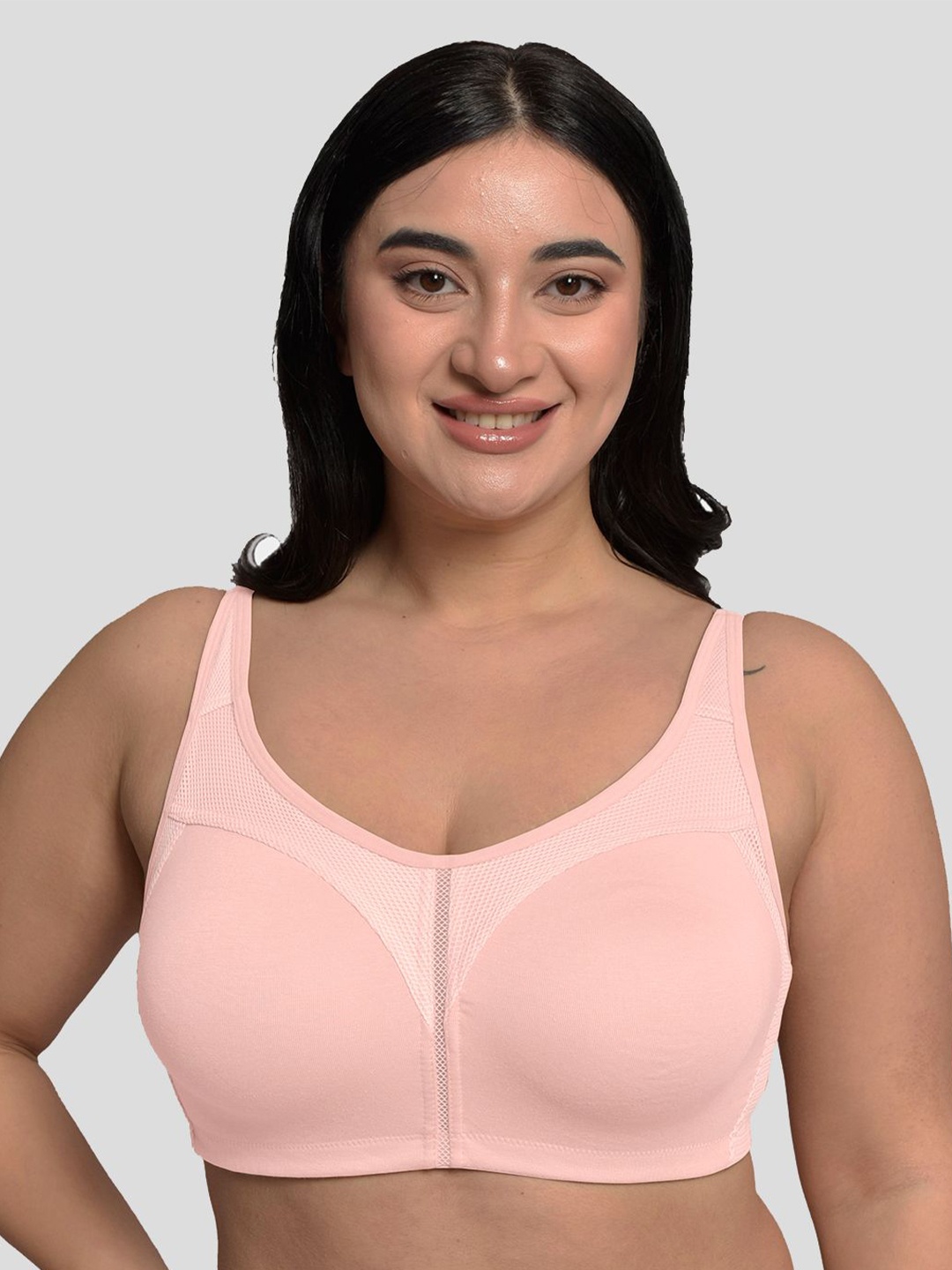 

Inner Sense Non Padded Full Coverage Plus Size Bra, Pink