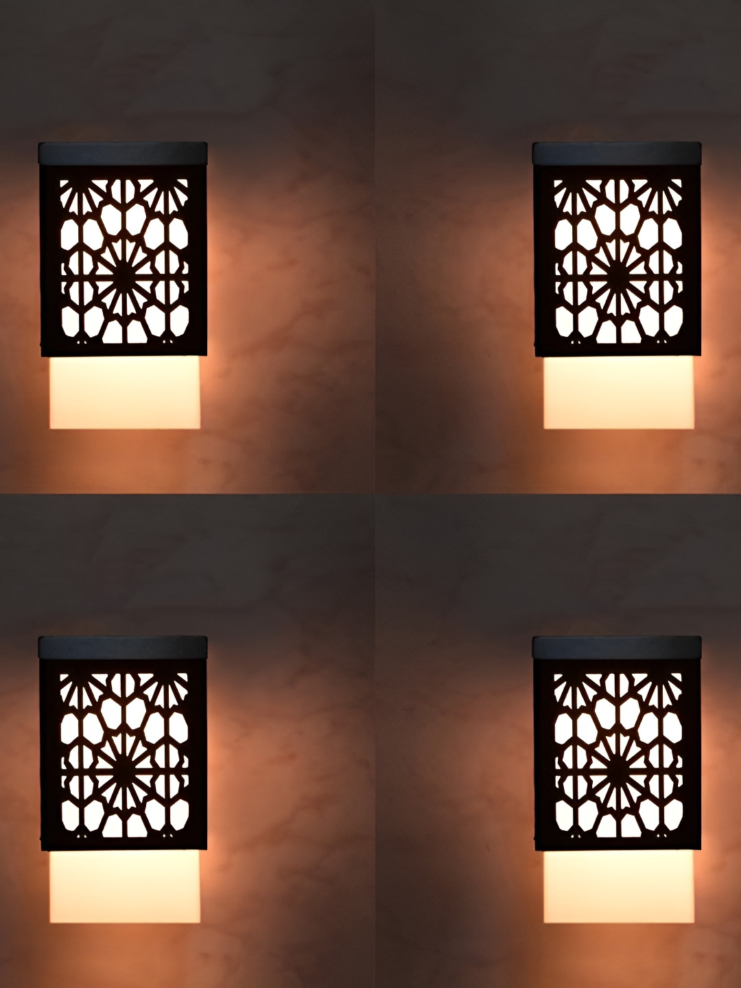 

Afast Black & White 4 Pieces Textured Wooden Pendant Ceiling Lamp