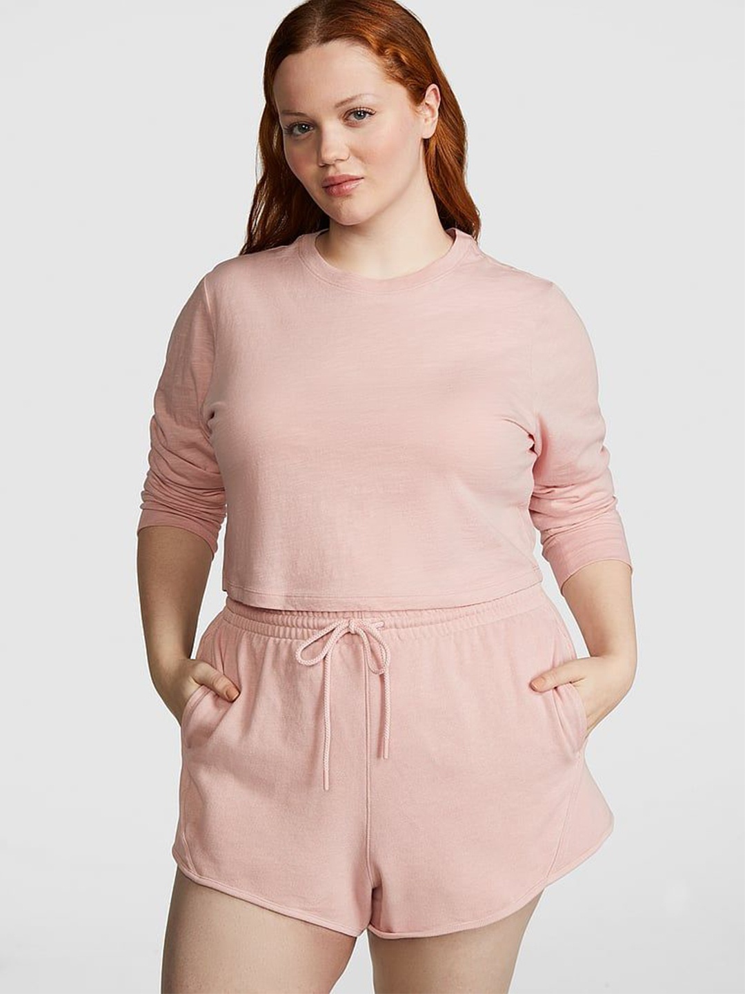 

Victoria's Secret Women High-Rise Lounge Shorts, Pink