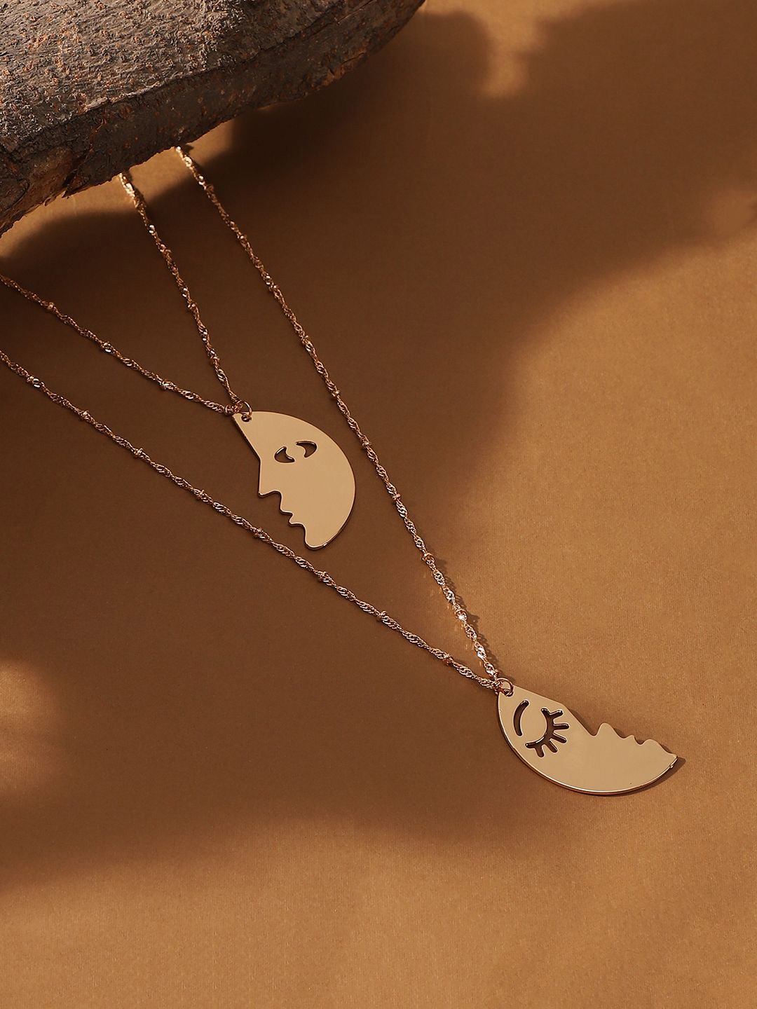 

SOHI Gold Plated Layered Necklace