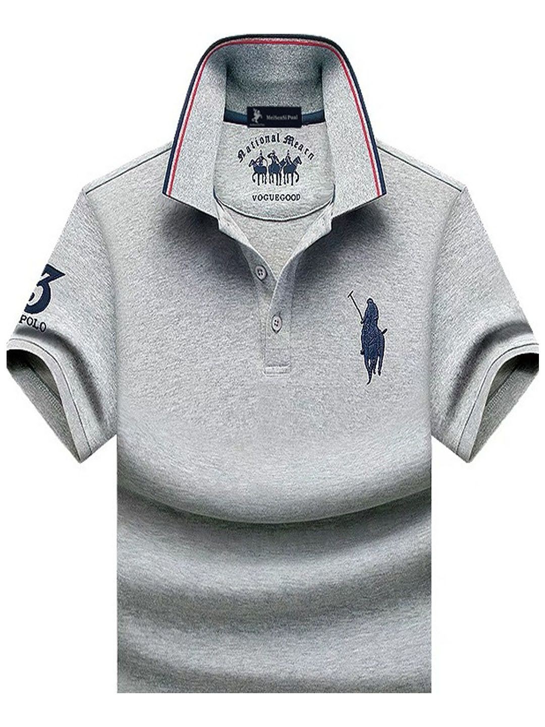 

StyleCast Men Striped Hooded Applique T-shirt, Grey