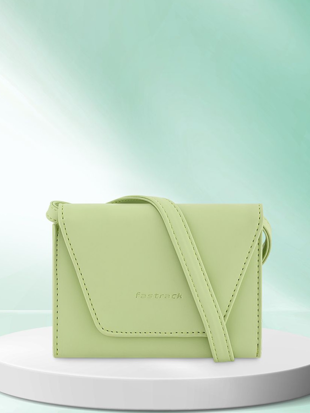 

Fastrack Women Solid Envelope Wallets, Green