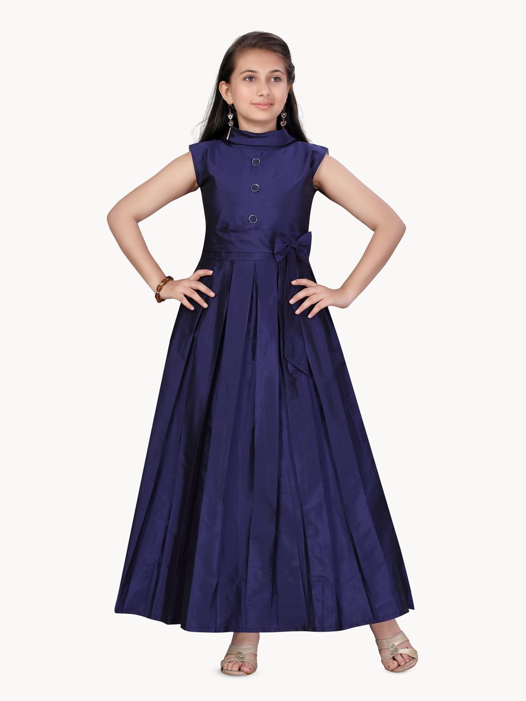 

BAESD Fit & Flare Maxi Dress, Navy blue