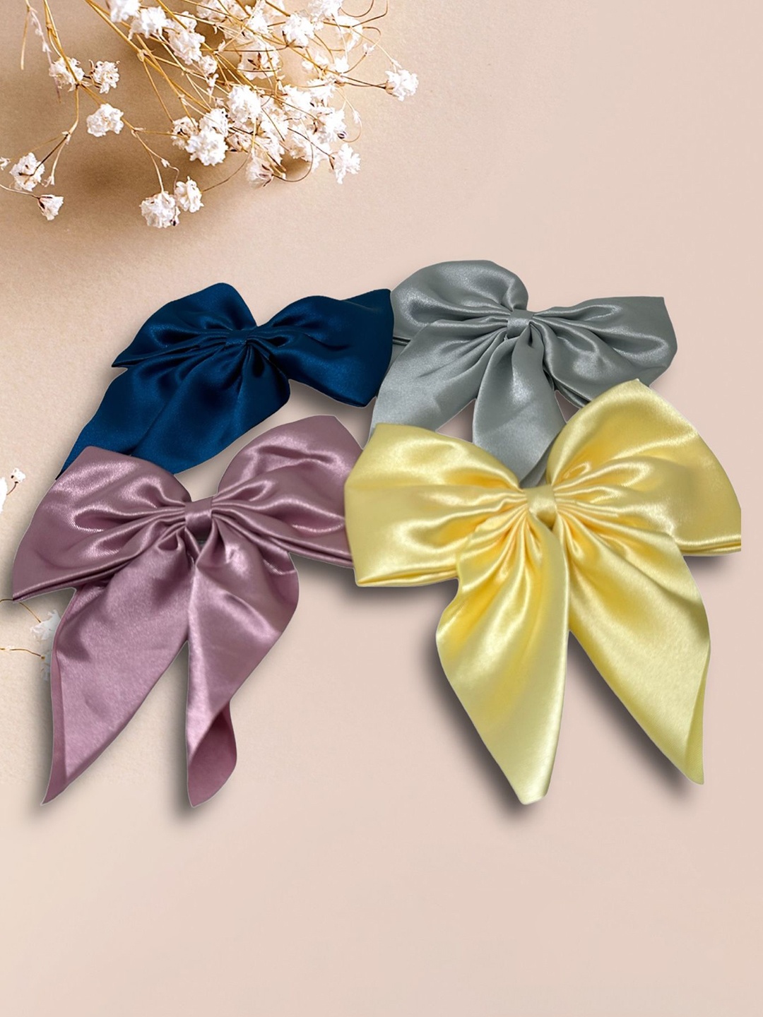 

Samsara Couture Girls Set of 4 Alligator Hair Clips, Grey