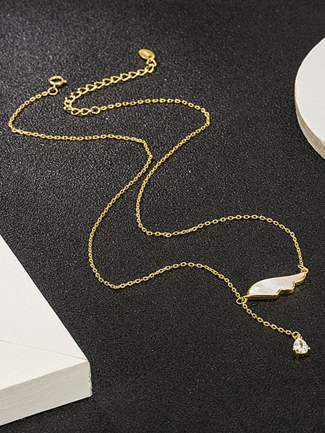 

MYKI Gold-Plated Stainless Steel Cubic Zirconia Necklace
