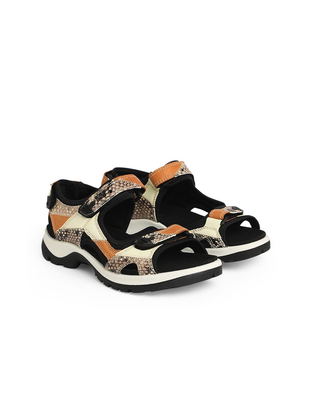 

Ecco Women Offroad Leather Comfort Sandals, Black