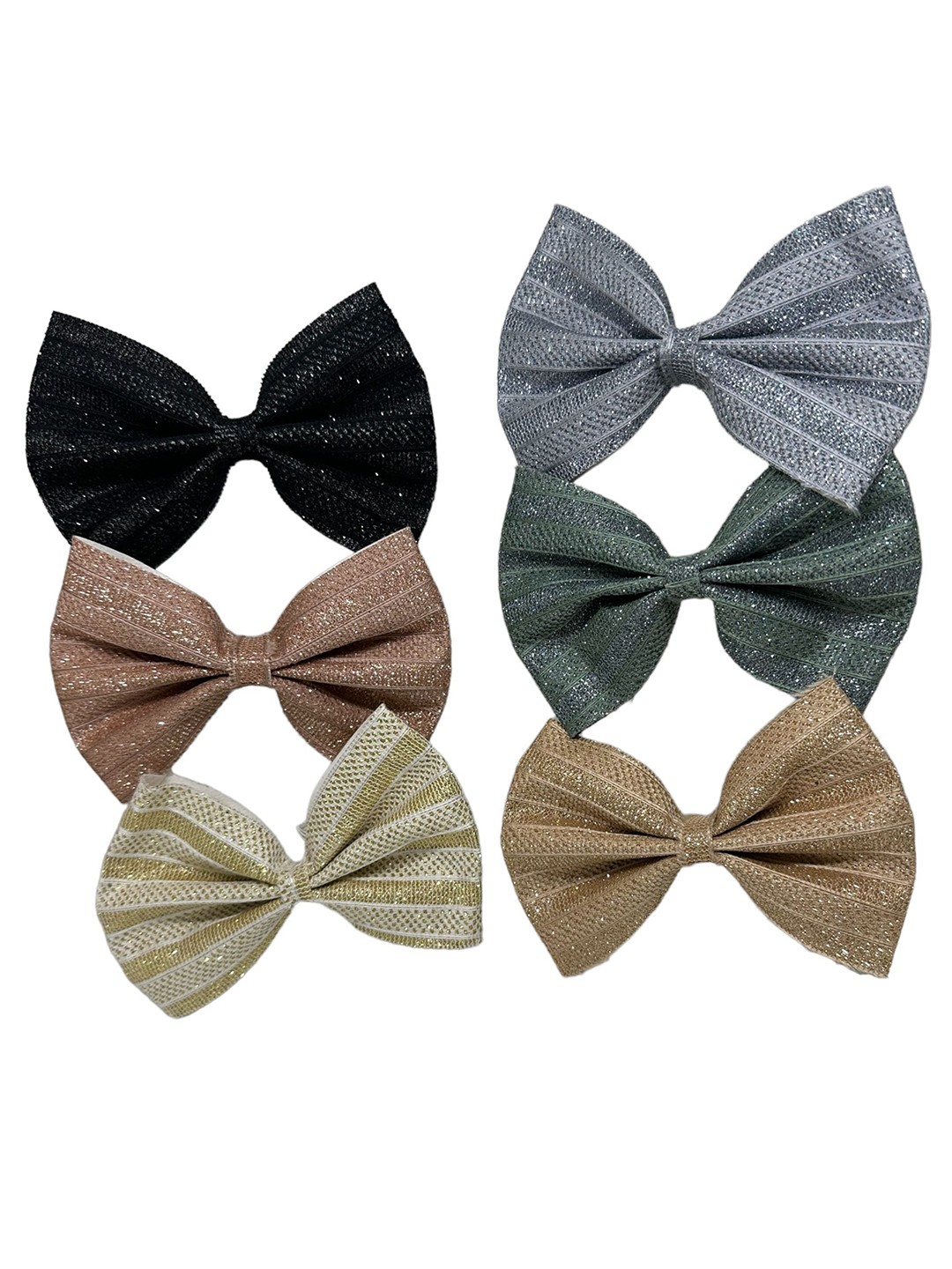 

Samsara Couture Girls Set of 6 Alligator Hair Clip, Green