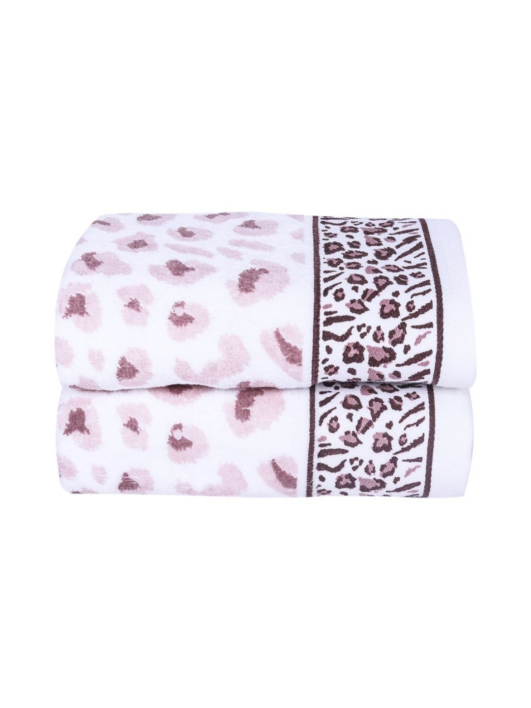 

RANGOLI White & Purple 2 Pieces Printed Pure Cotton Hand Towels