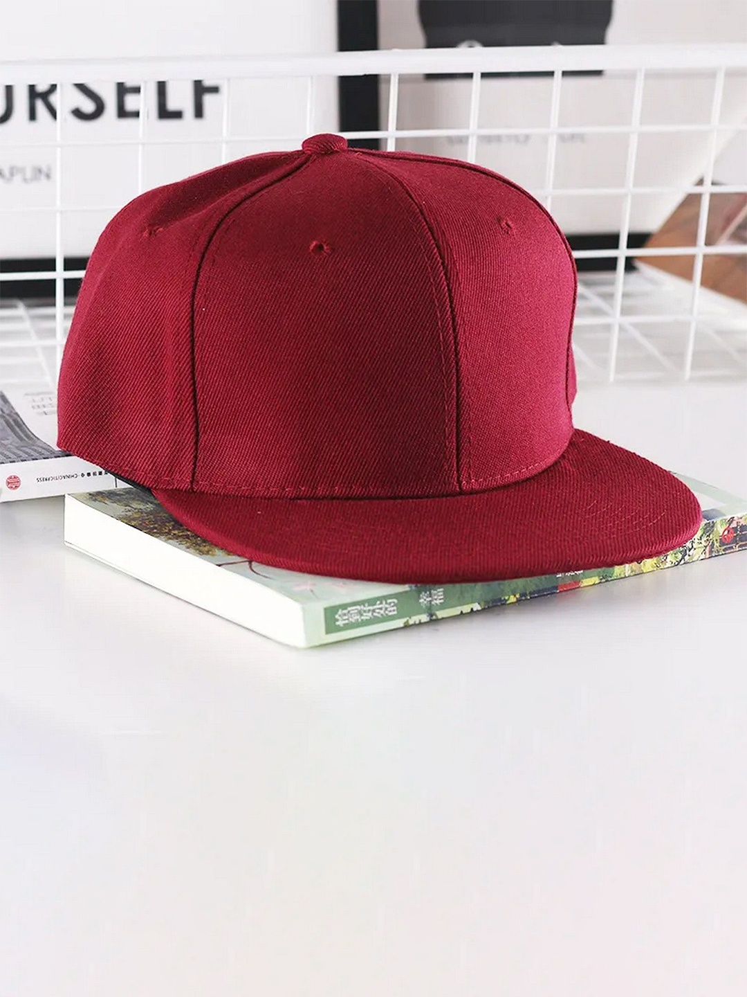 

Infispace Men Snapback Cap, Maroon