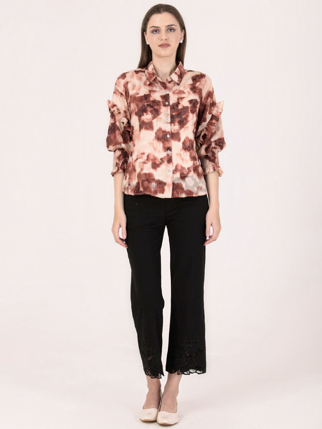 

Albion By CnM Floral Cotton Shirt Style Top, Red