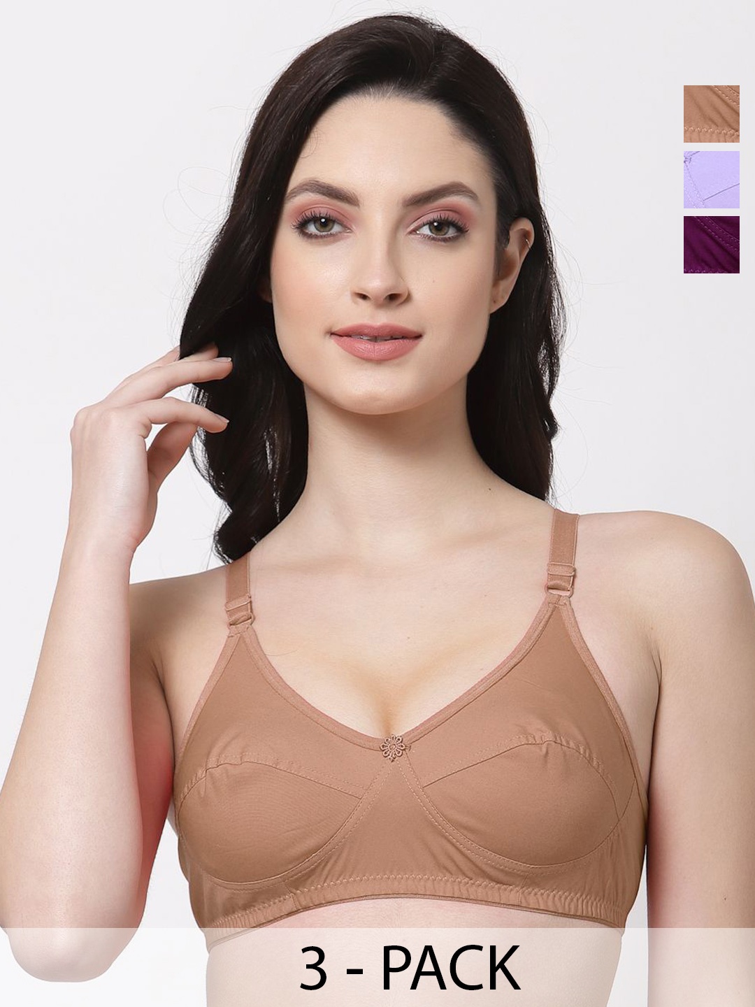 

SHYAM SONS FLAIR Bra Full Coverage, Burgundy
