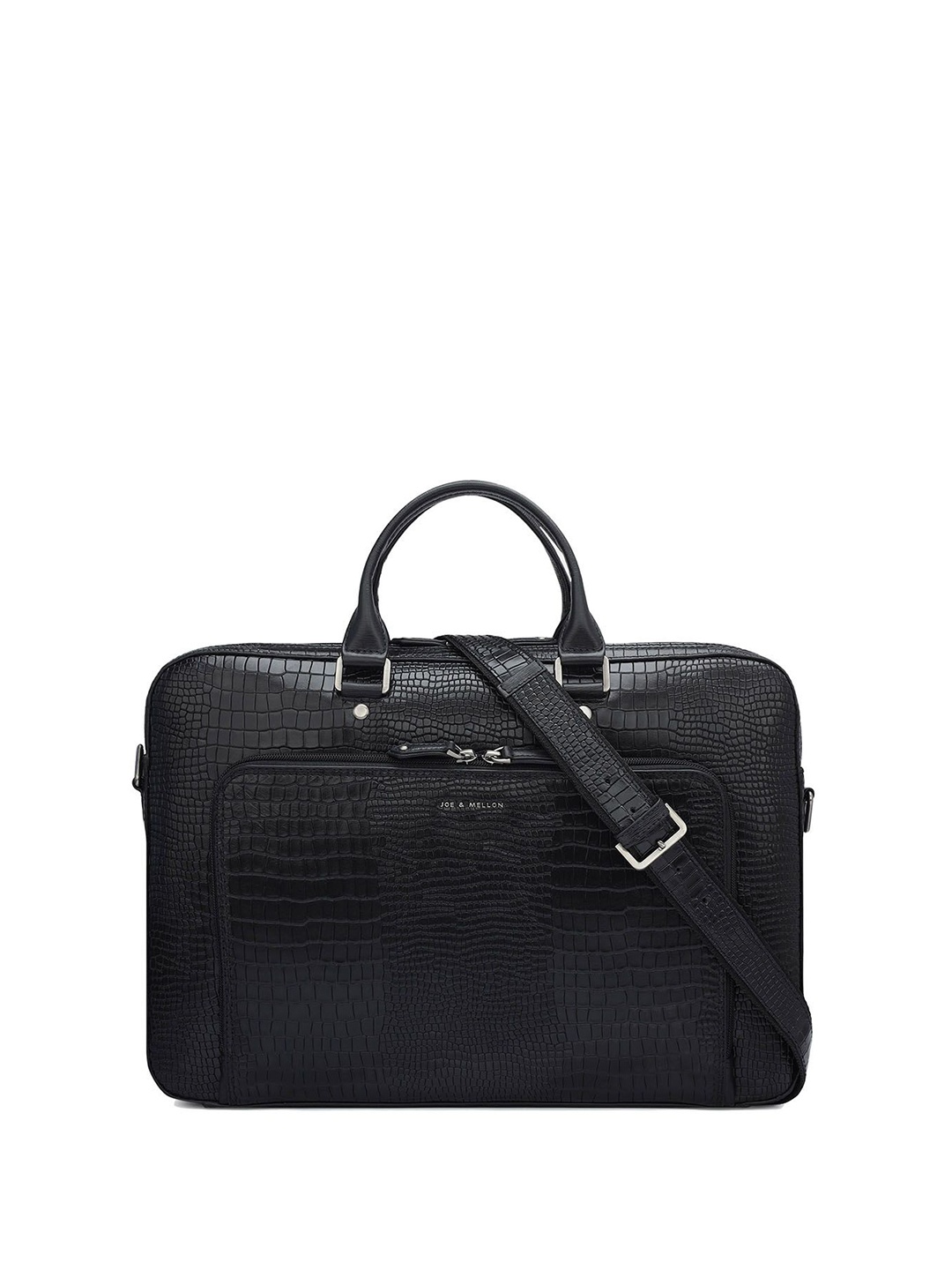 

Joe & Mellon Unisex Leather Laptop Bag, Black