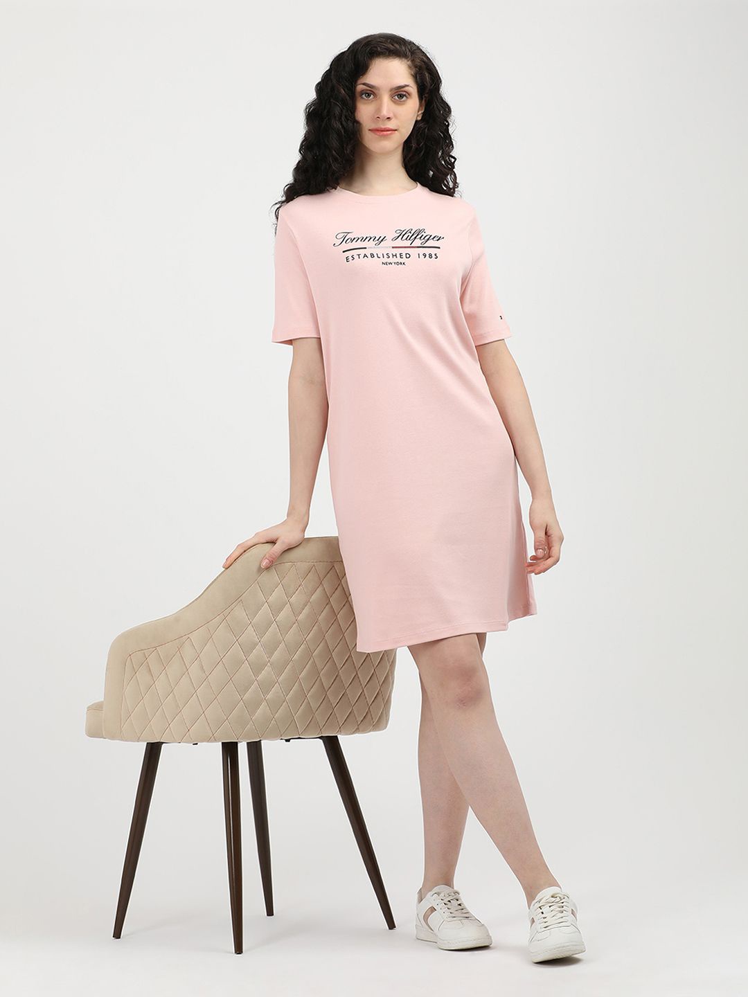 

Tommy Hilfiger Printed T-shirt Dress, Pink