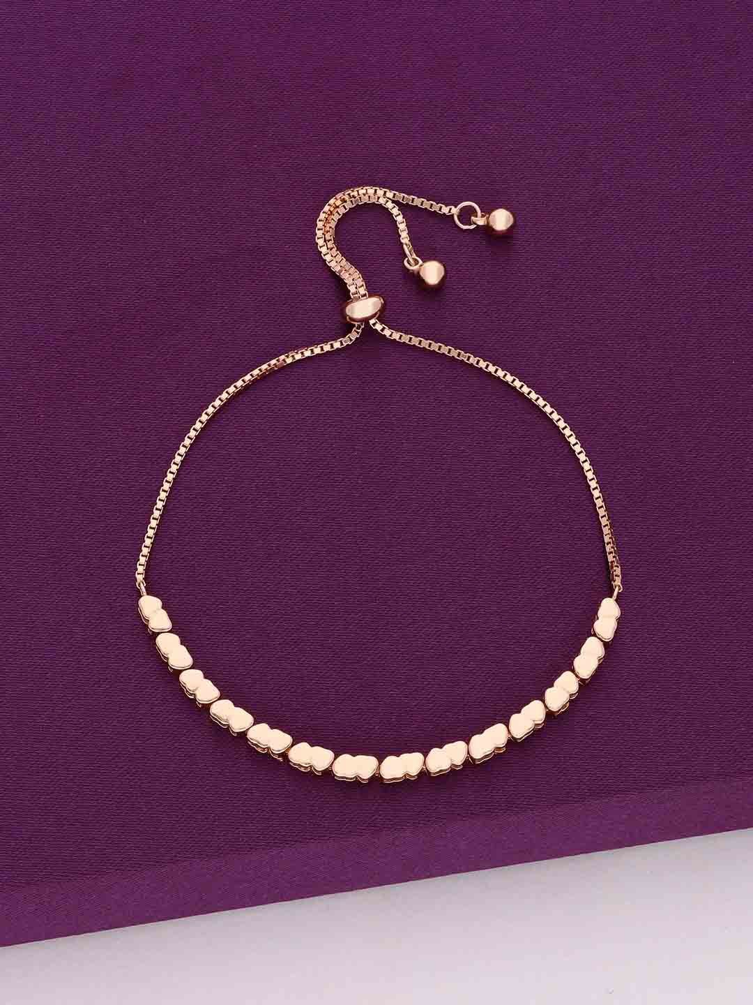 

KAI JEWEL 925 Sterling Silver Rose Gold-Plated Wraparound Bracelet