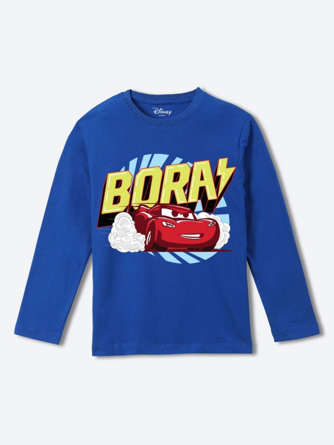 

YK Disney Boys Graphic Printed Round Neck Pure Cotton T-shirt, Blue