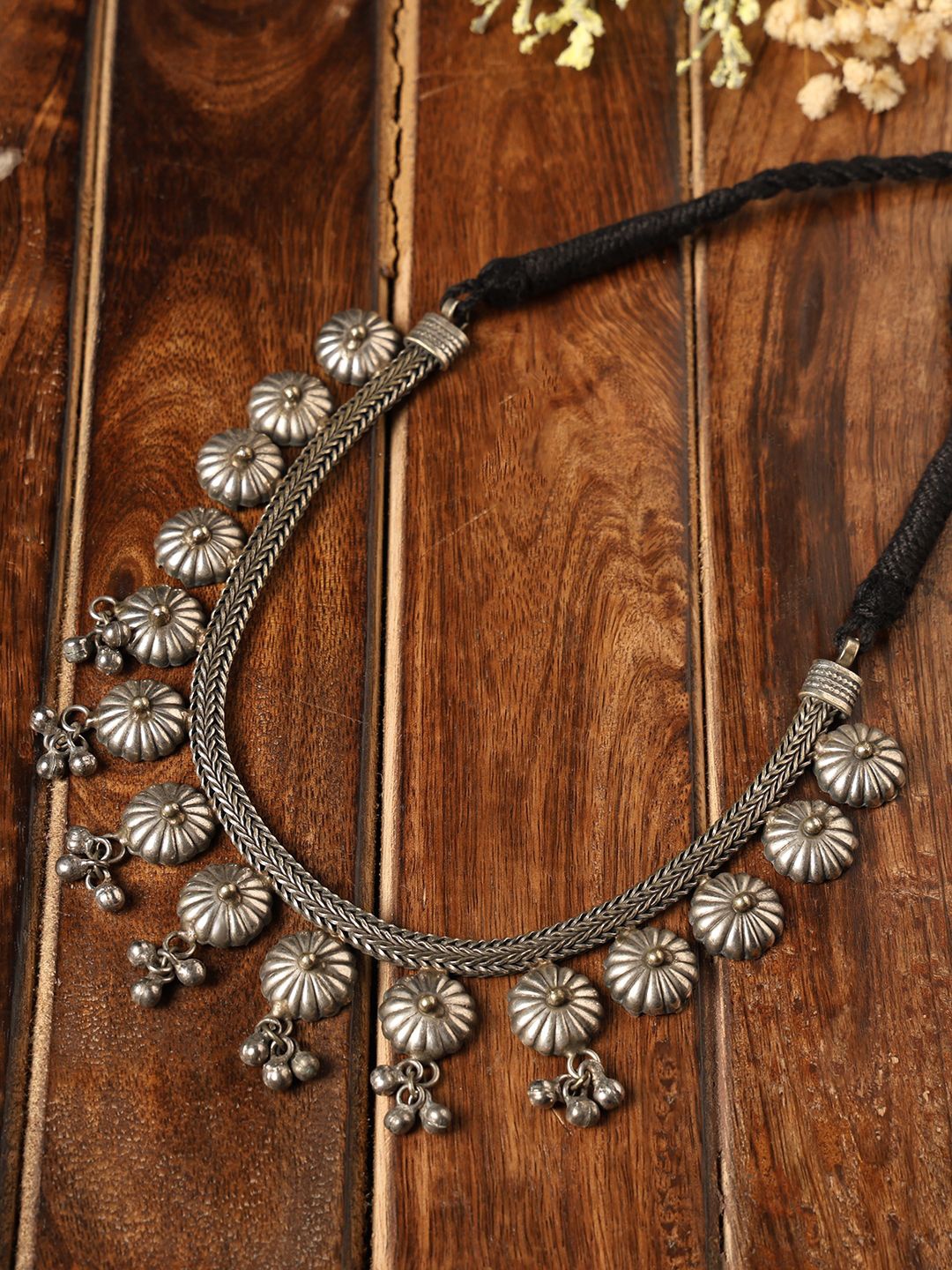 

VENI 92.5 Silver-Plated Oxidised Necklace