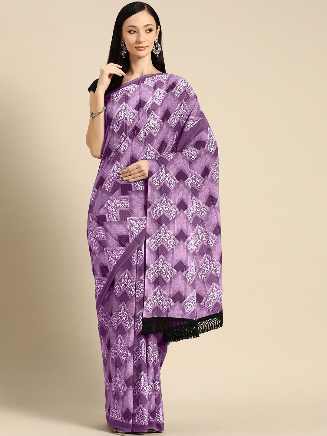 

BUTA BUTI Pure Cotton Saree, Pink