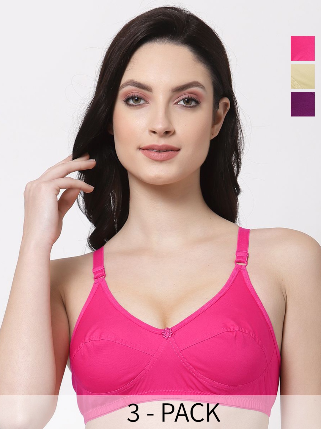 

SHYAM SONS FLAIR Bra Full Coverage, Burgundy