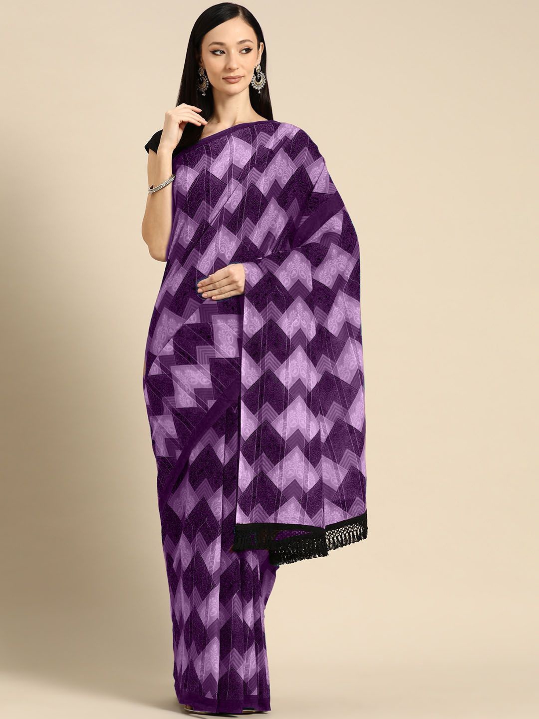 

BUTA BUTI Pure Cotton Saree, Pink