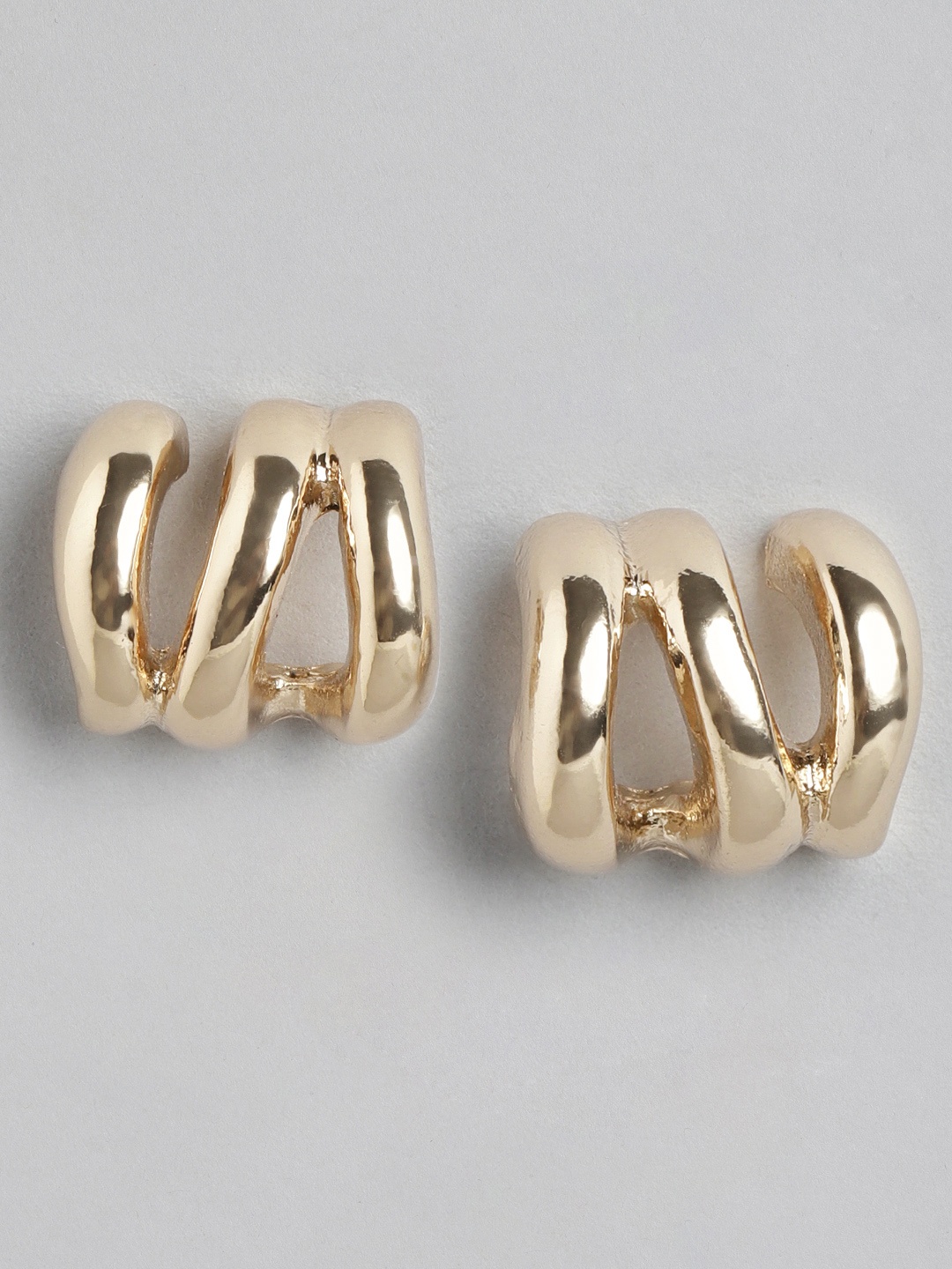 

Forever New Olivia Organic Curve Gold-Plated Geometric Studs Earrings