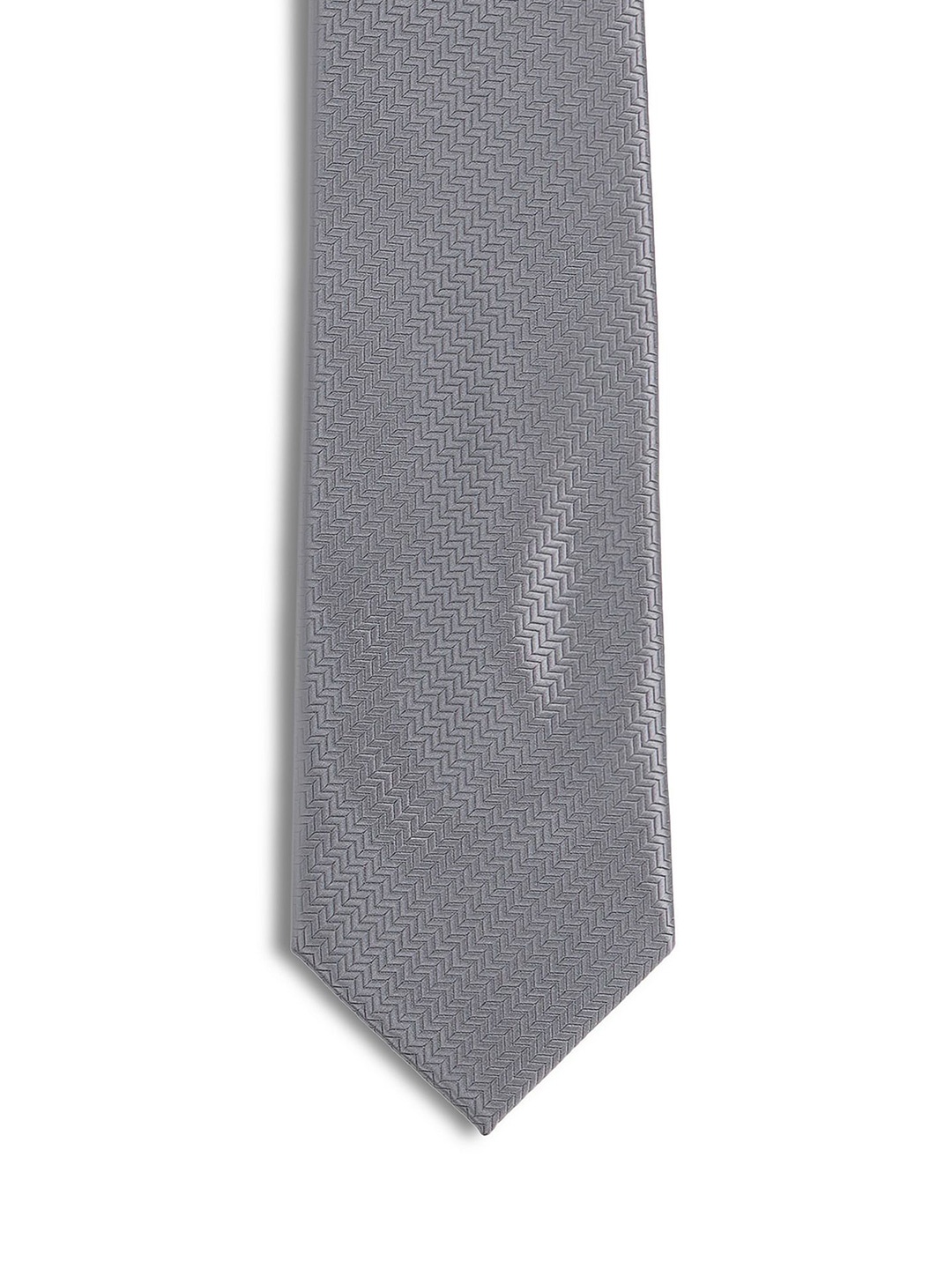 

Arrow Men Woven Design Broad Tie, Grey