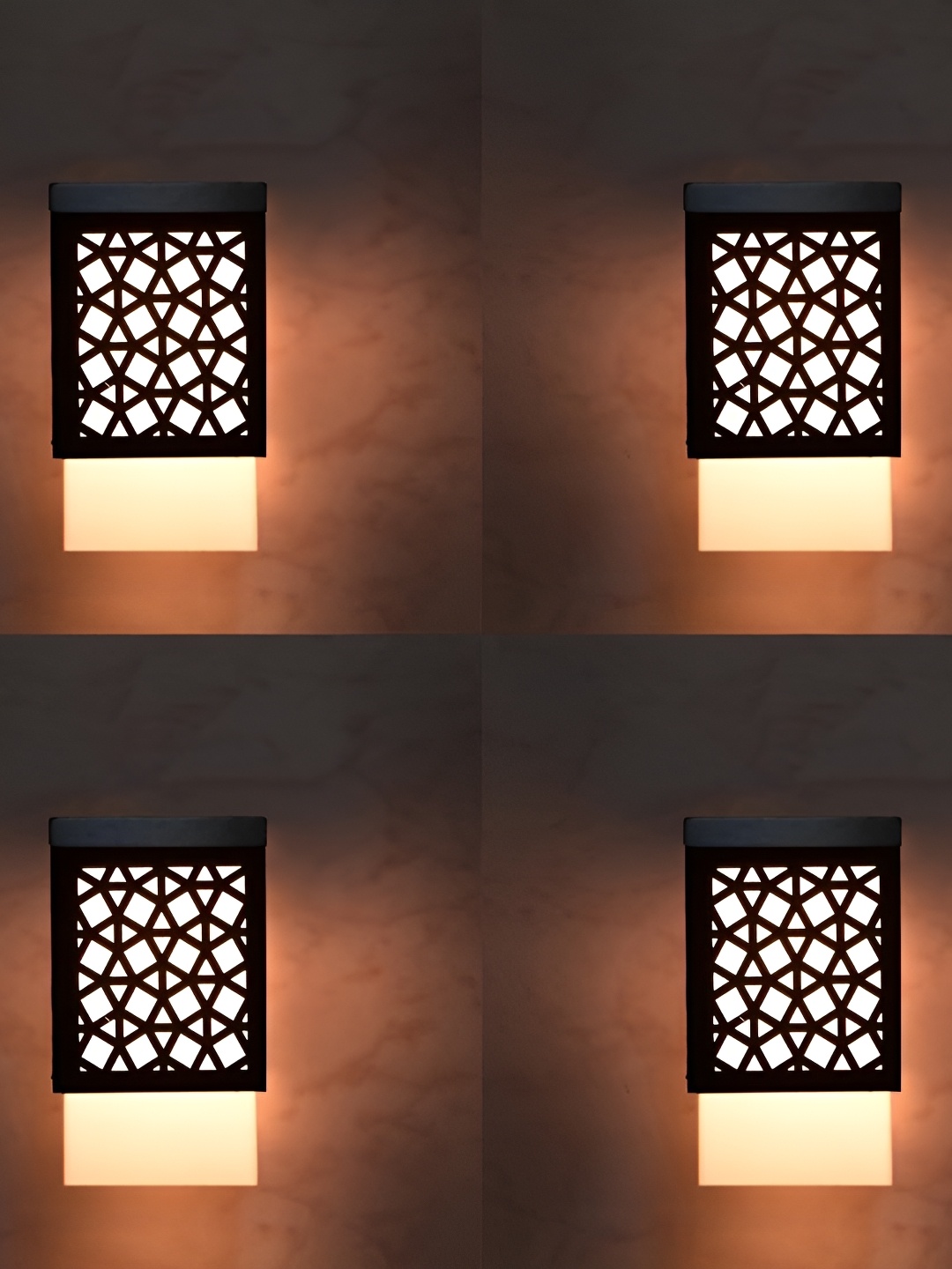 

Afast Black & White 4 Pieces Geometric Pattern Rectangle Wooden Ceiling Lamp