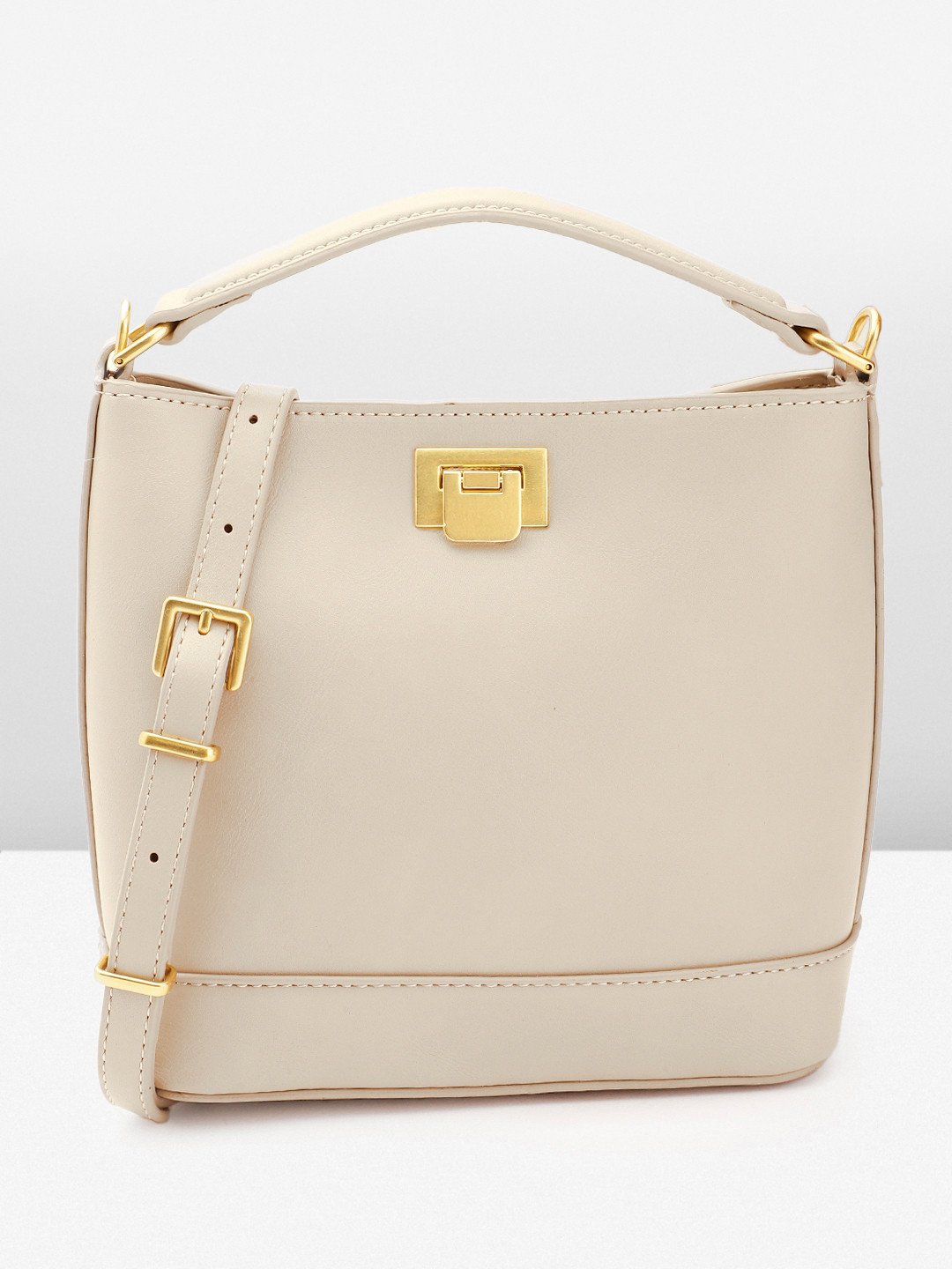 

MANGO Bucket Handheld Bag, Beige
