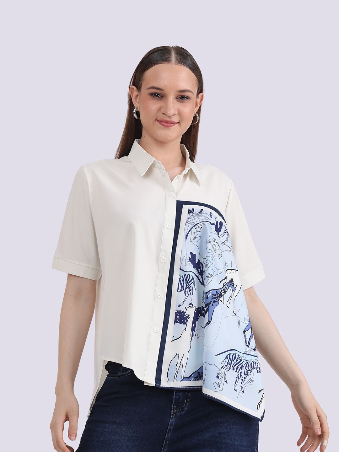 

Albion By CnM Floral Top, White