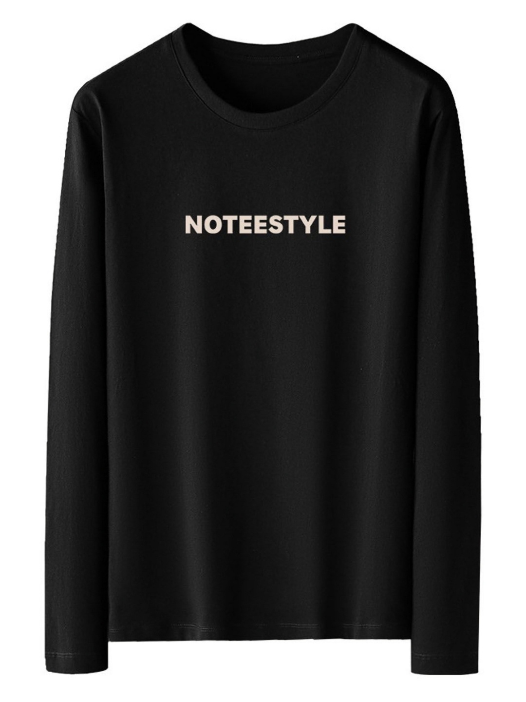 

StyleCast Men Cotton Typography Printed Round Neck Long Sleeves T-shirt, Black