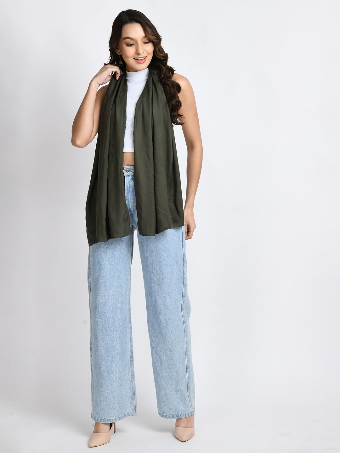 

V&M Women Scarf, Olive