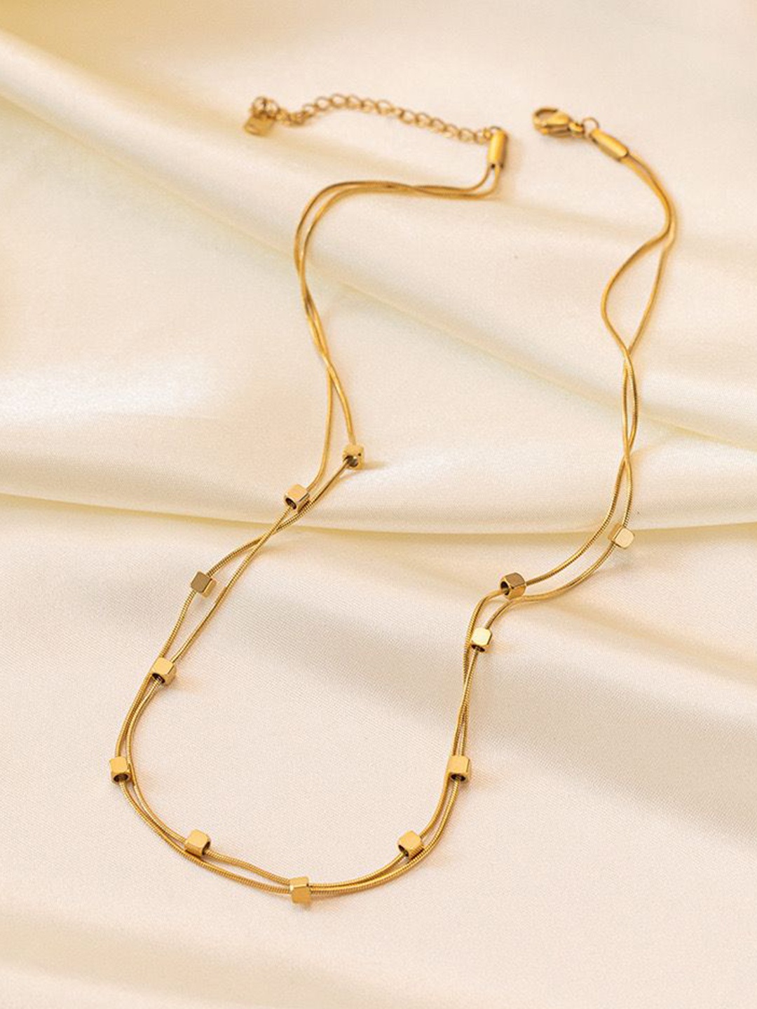 

MYKI Gold-Plated Stainless Steel Cubic Zirconia Chain