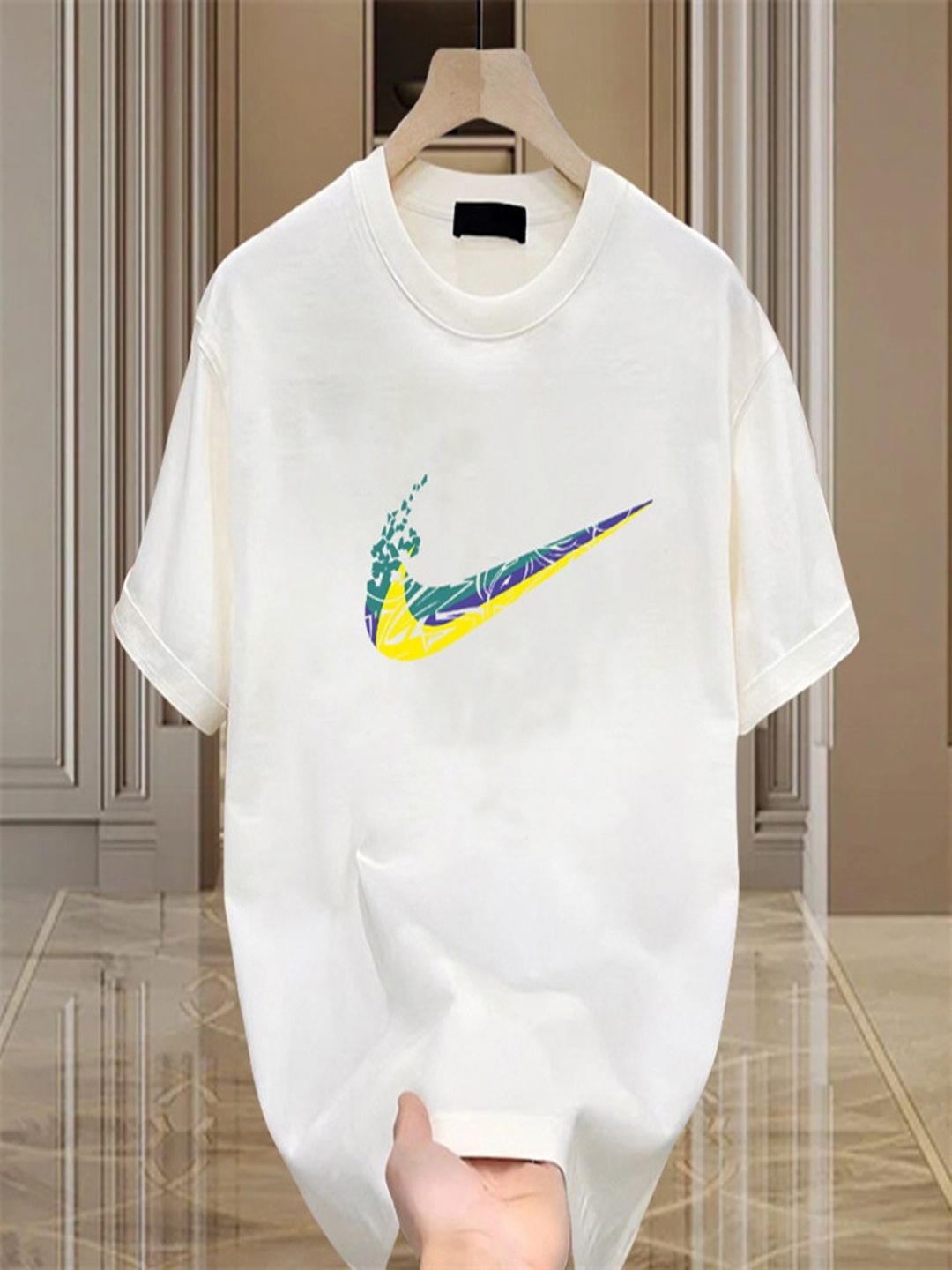 

StyleCast Men Cotton V-Neck T-shirt, White