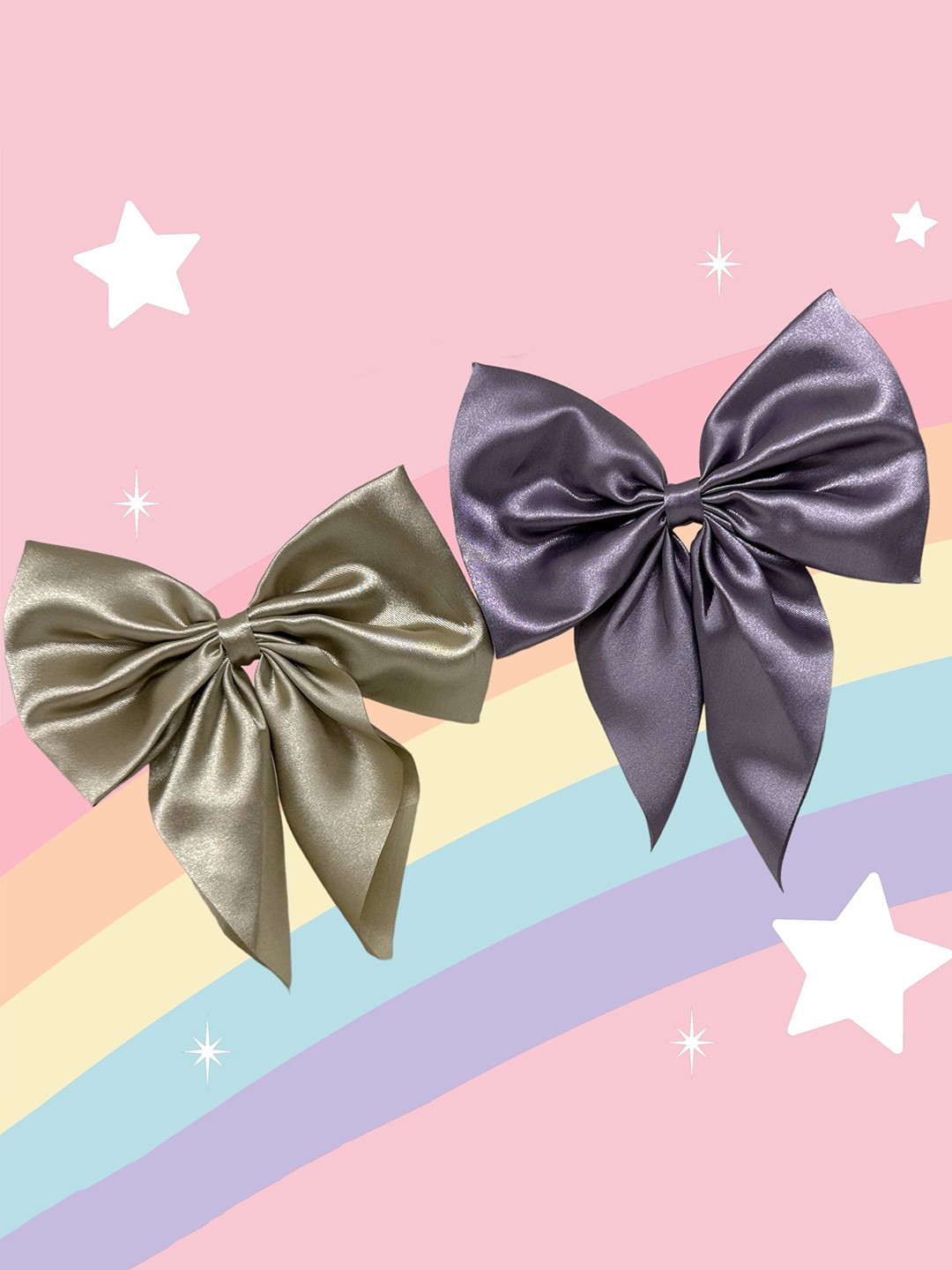 

Samsara Couture Girls Set of 2 Alligator Hair Clips, Beige