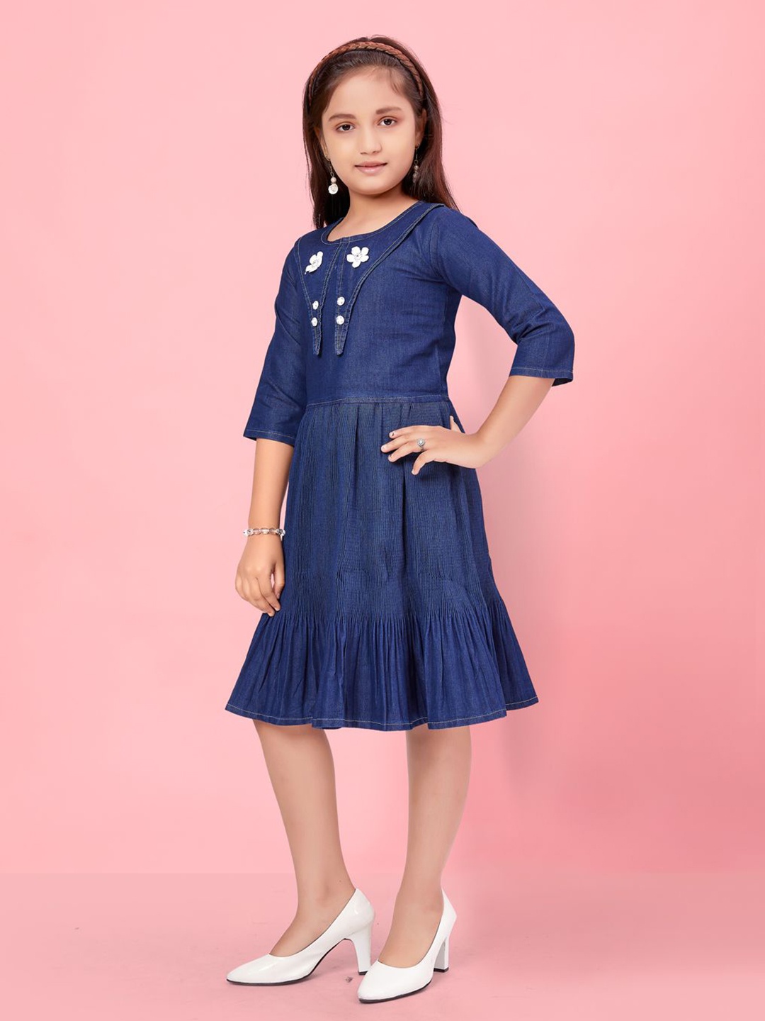 

BAESD A-Line Dress, Navy blue