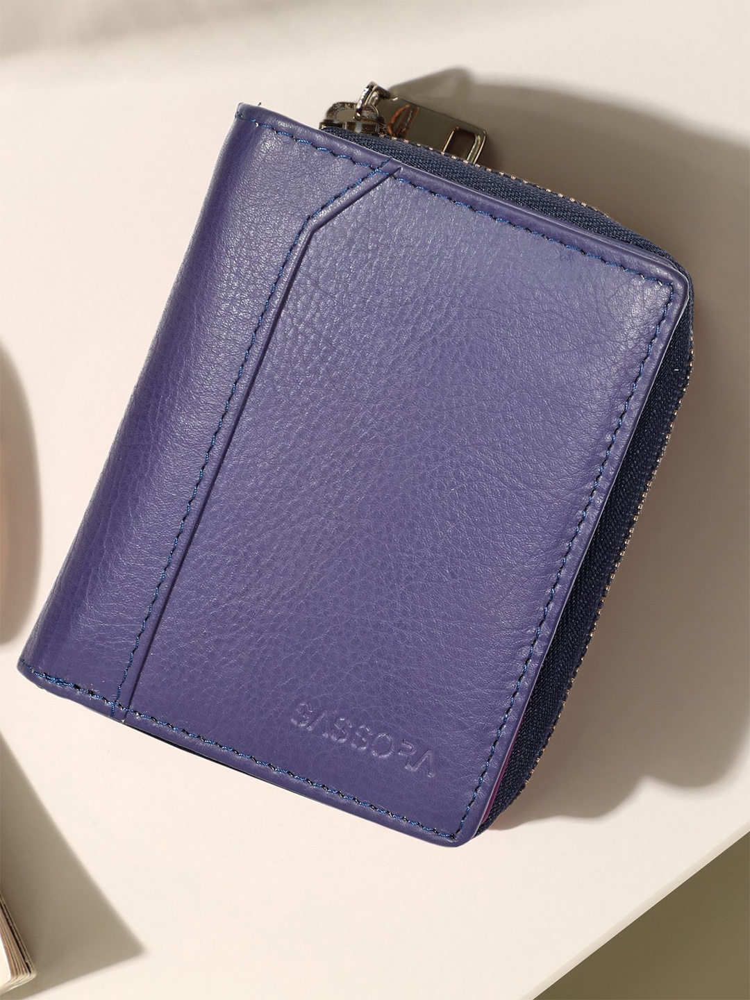 

Sassora Women Leather Two Fold Wallet, Purple