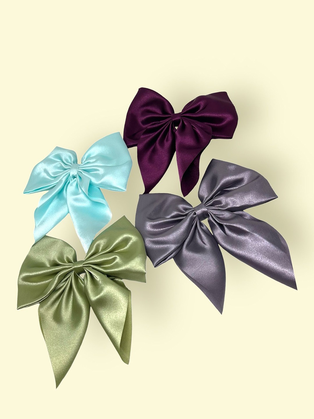 

Samsara Couture Girls Set of 4 Alligator Hair Clip, Blue