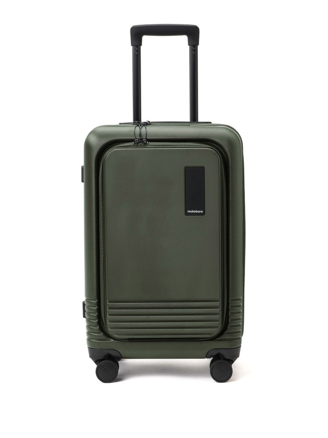 

MOKOBARA Unisex Hard Sided Cabin Trolly Suitcase, Green