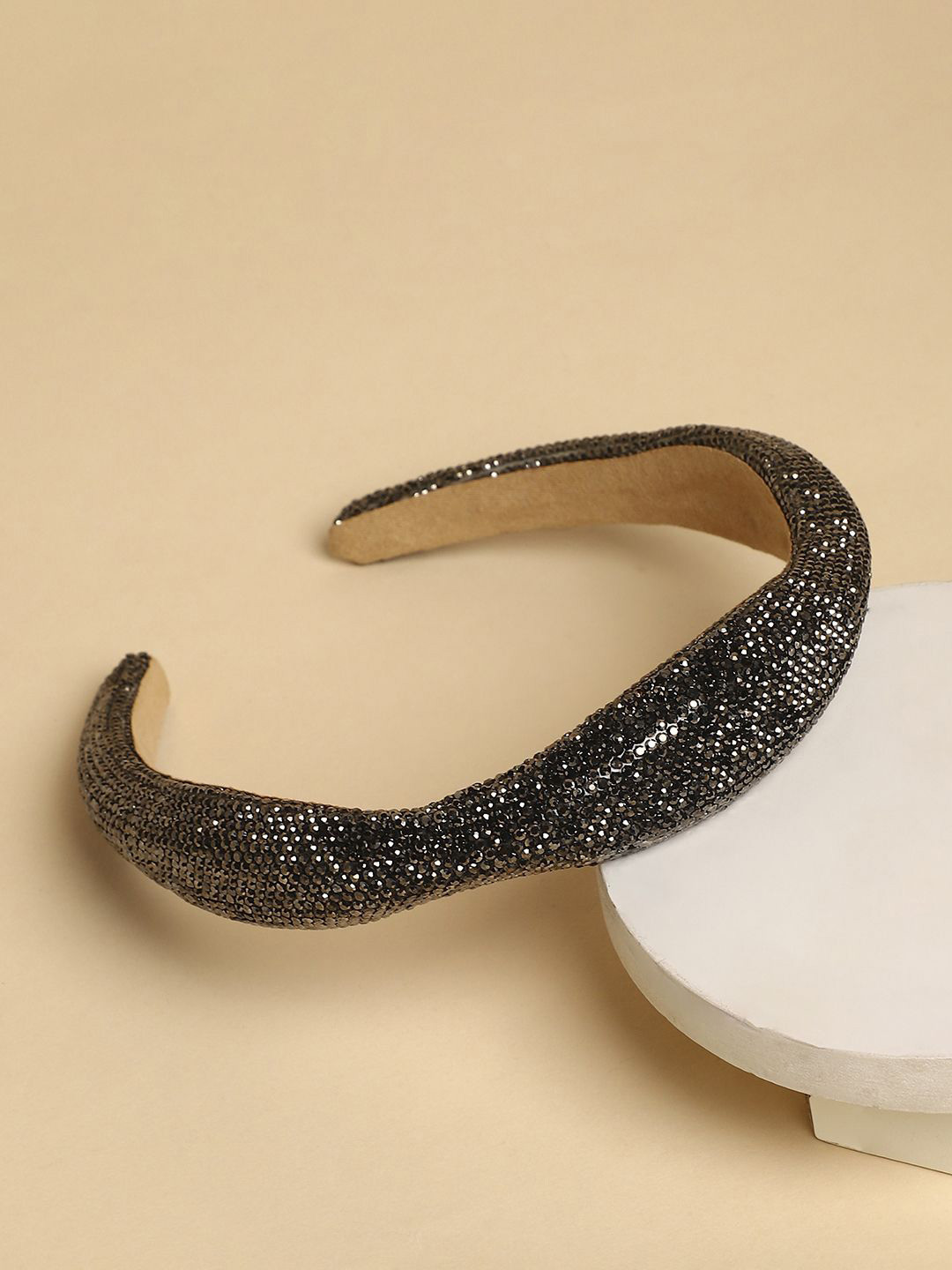 

SOHI Women Embellished Hairband, Black