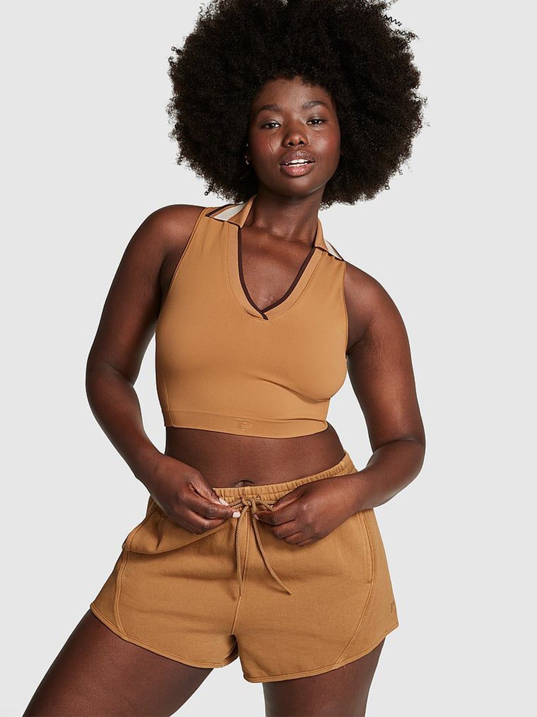 

Victoria's Secret Women High-Rise Shorts, Brown