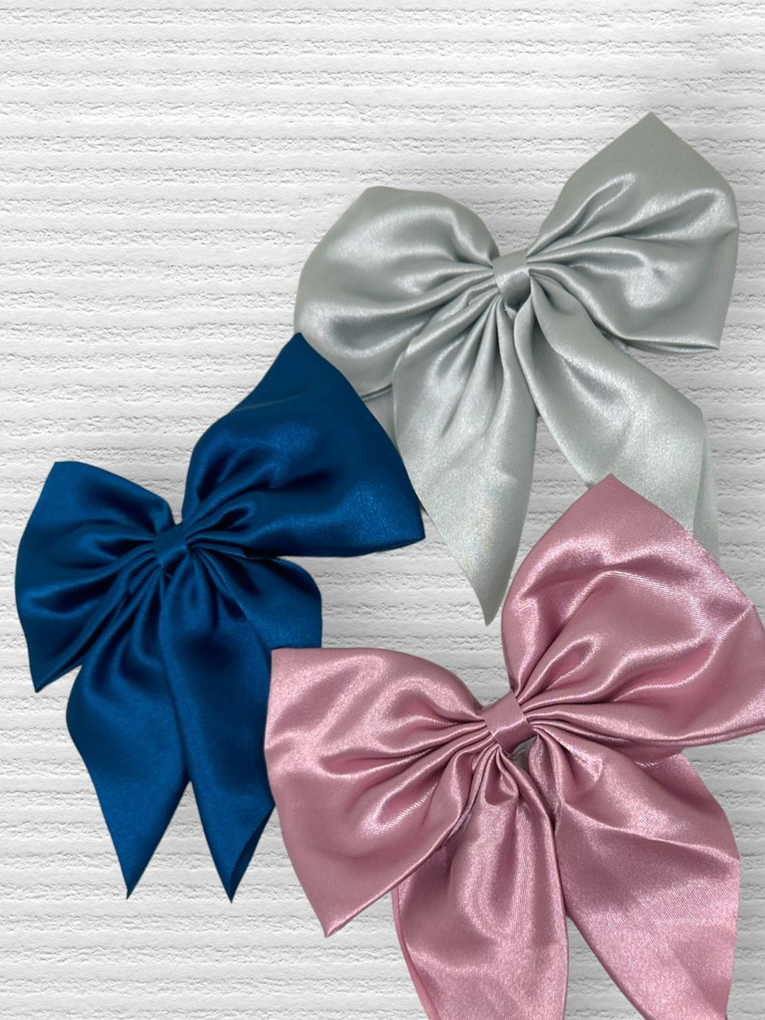 

Samsara Couture Girls Set of 3 Alligator Hair Clip, White