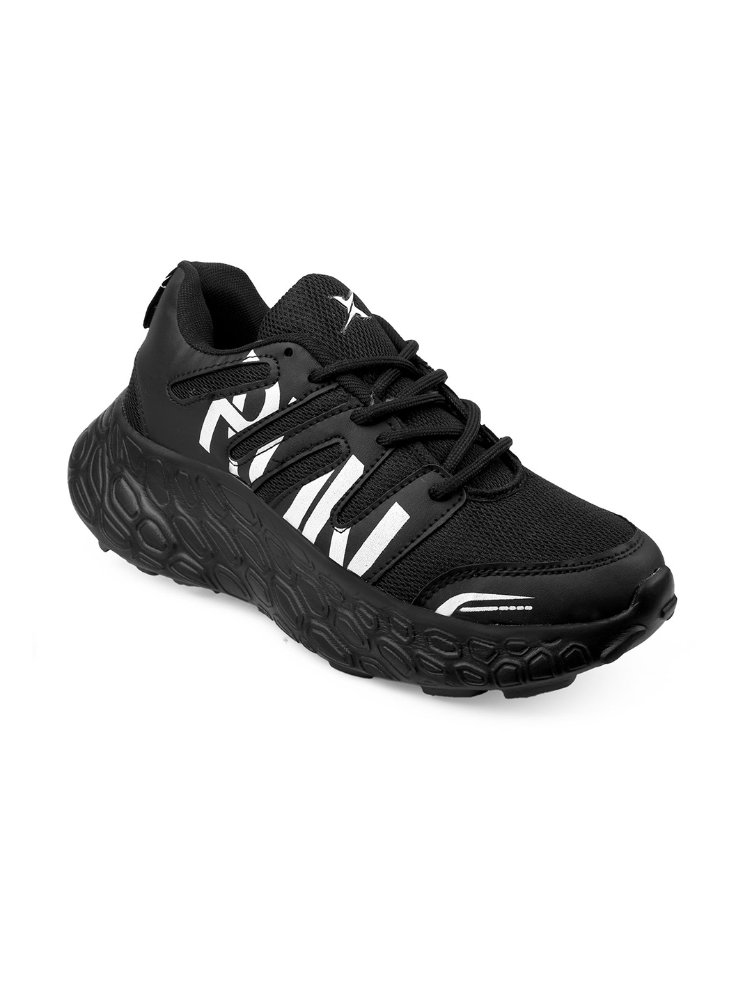 

KRAASA Men Mesh Running Shoes, Black