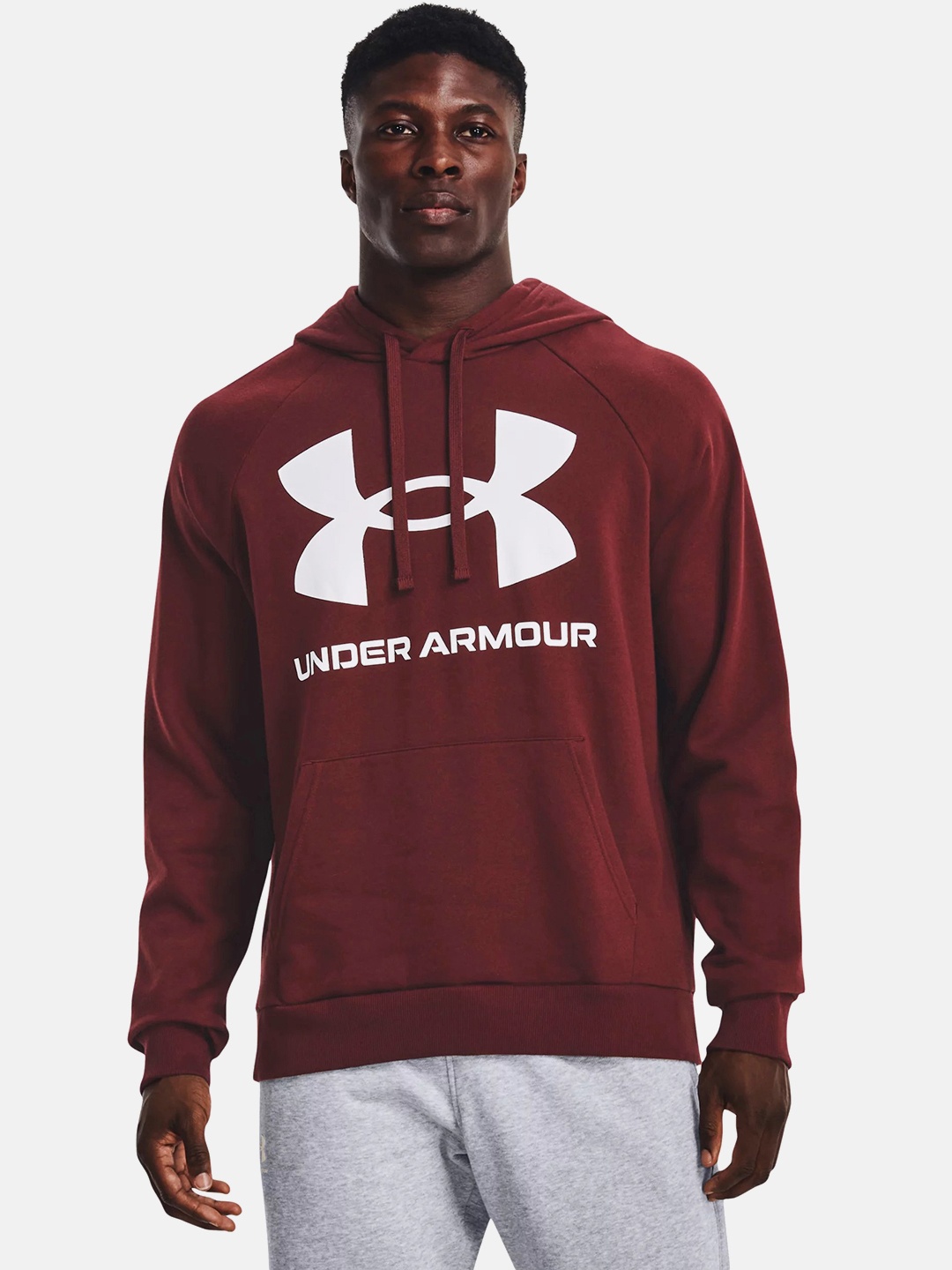 

UNDER ARMOUR Rival Fleece Logo Printed Hooded Sweatshirt, Red